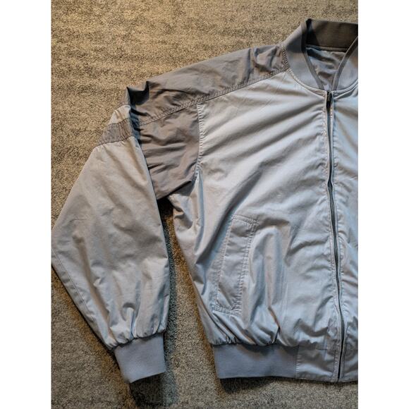 Vintage Members Only Men's Reversible Bomber Jacket Gray - XL, MADE IN THAILAND - Picture 2 of 16